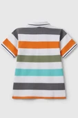 United Colors of Benetton Erkek Çocuk Çizgili Polo T shirt 39QAG300V - 2