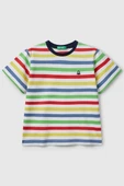 United Colors of Benetton Erkek Çocuk Çizgili T shirt Beyaz 3FHXG10HR - 1