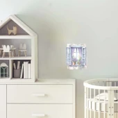 Mor Panjurlu ve Lavanta Saksılı Pencere Duvar Stickerı thumbnail 1