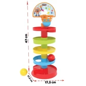 03 653 Basketli Çıngıraklı Top Oyunu -Pilsan Oyuncak - 3
