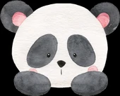 Panda Kafası Duvar Stickerı - 1