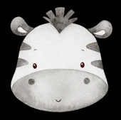 Zebra Kafası Duvar Stickerı - 1