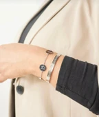 Lisbond Elegance Ayetel Kürsi Gümüş Bileklik Paslanmaz Çelik Ayarlanabilir Erkek/kadın - 2