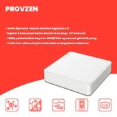 PROVZEN UNV 3 KAMERALI 7/24 RENKLİ GÜVENLİK KAMERASI MİKROFONLU - 3