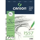 Canson Teknik Resim Defteri Blok Üstten Spiralli 40 YP A4 120 GR FCNS12040A4US - 1