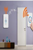Kablosuz Kapı Zili Priz Tipi – 32 Melodili, 433MHz, Tak-Çalıştır, LED Göstergeli, Beyaz Zil Seti - 3