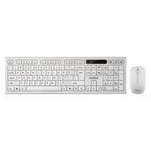 Everest KM-6121 Beyaz Kablosuz Q Slim Klavye + Mouse Set 32007 - 1