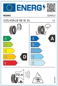 Momo 235/45 R18 98W XL M40 All Season Oto Dört Mevsim Lastiği ( Üretim Yılı: 2025 ) - 5