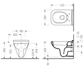 SEREL GÖMME REZERVUAR A.KLOZET UYUMLU BLOCK SİSTEM SATEN KROM PANELLİ (TAKIM) - 1