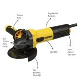 RTM102 Avuç Taşlama Makinası 115 mm 750 W - 3