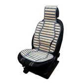 Oto Hasır Bambu Minder Ön Gri İkili Takım Bel Destekli Terletmez WF-1021-1-GR - 1