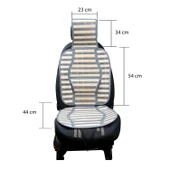 Oto Hasır Bambu Minder Ön Gri İkili Takım Bel Destekli Terletmez WF-1021-1-GR - 3