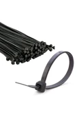 ZEMBİL Siyah Kablo Bağı Plastik Cırt Kelepçe 4.8x300 Mm 30 Cm 100 Adet Crtsyh30 - 1