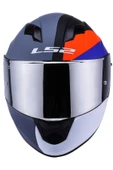 LS2 Stream Evo Loop II Mat Gri-Mavi Kask M Beden - 3