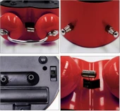 Valkyrie Akar Saniyeli Kalp Şeklinde Analog Çalar Saat Kalpli Alarmlı Yüksek Zil Sesli Işıklı Masa Saati Kırmızı - 3