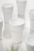 Akrilik Beyaz Tekli Uzun Bardak & Su Meşrubat Bardağı 400 ml ( Cam Değildir ) - 3
