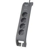 PHILIPS 4-lü SPN3140A/62 900 Joules Akım Koruma Prizi GRİ - 1