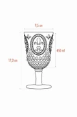 Akrilik Bal Tekli Kadeh & Su Meşrubat Kahve Yanı Bardağı 450 ml ( Cam Değildir ) - 5