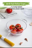 Akrilik Şeffaf Mini Pirinç Süzgeçi & Bakliyat Süzgeçi (3 Su Bardağı Ölçülü) - 1