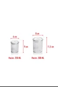 12'li Barok Yuvarlak 2 Boy Kavanoz Seti & Saklama Kabı & Erzak Kabı 6*500 ML,6*250 ML) - 5
