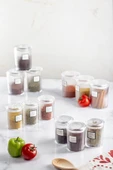 12'li Barok Yuvarlak 2 Boy Kavanoz Seti & Saklama Kabı & Erzak Kabı 6*500 ML,6*250 ML) - 3