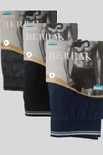 Berrak Likralı 1097 Erkek Boxer 3'lü Paket - 1