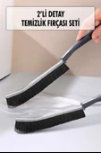2 Li Çok Amaçlı Temizlik Fırçası & Derz Fırçası & Mutfak Banyo Temizlik Fırçası - 1