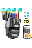 pulnix xomitech 3 Kameralı Zoomlu İcsee Xmeye Yazılımlı Polis Çakar Işıklı 4MP UHD PTZ Akıllı Kamera - 1
