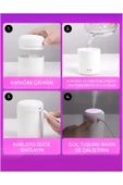 Tubrex 300 ml RGB Işıklı Ulrasonik Ledli Hava Nemlendirici Buhar Makinesi Ve Aroma Verici Buhardanlık - 4
