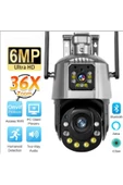 Urfakent İcsee 6 MP Çift Kameralı 36X Optik Zoom Büyük Kasa PTZ Wifi Kamera(Hafıza Kartı Dahildir) - 1