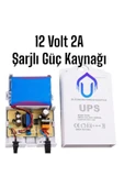 Urfakent 12 Volt UPS Adaptör Şarjlı Voltaj Korumalı Güç Kaynağı - 1