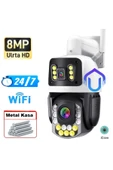 Urfakent İcsee 8 MP Çift Kameralı 42X Optik Zoom Metal Kasalı PTZ Wifi Kamera(Hafıza Kartı Dahildir) - 2
