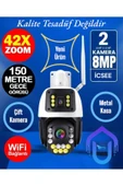 Urfakent İcsee 8 MP Çift Kameralı 42X Optik Zoom Metal Kasalı PTZ Wifi Kamera(Hafıza Kartı Dahildir) - 6