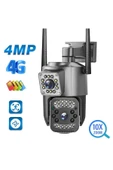 Urfakent 4G Çift Kameralı Sim Kart İle Çalışan Elektrikl PTZ Kamera(Hafıza Kartı Hediyelidir) - 3
