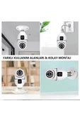 Urfakent Çift Kameralı Duy Girişli Kablosuz WİFİ Kamera - 3