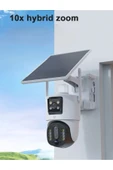 Urfakent 4G Çift Kameralı Geniş Açılı 10X Hibrit Zoom Solar Kamera(Hafıza Kartı Dahildir) - 5