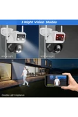 Urfakent Wifi Ptz Kamera 4mp Çift Ekran 3.6mm 6mm Ip Kamera Dış Mekan - 5