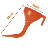 Plastik Huni Çelik Süzgeçli Katalitik Konvertör Hunisi Spiralli Borulu Süzgeçli Huni 1.2 Litre - 2