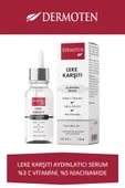 Dermoten Leke Karşıtı Cilt Aydınlatıcı, Arbutin, Niacinamide Ve C Vitaminli Cilt Bakım serumu 30 ml - 1