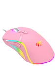 Havit Gkcx MS1026 RGB Uyumlu Pembe Gaming Oyuncu Mouse 6400DPI New Desng 1017785 - 1