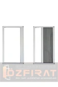 ÖZFIRAT PVC YAPI Akordeon Pileli Pilise Pencere Sineklik Beyaz, 70*130 Cm. Istenilen Ölçüde thumbnail 1