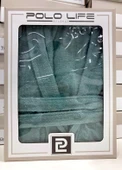 Polo Life Kutulu Bamboo Tek Bornoz Şalyaka-Yeşil (XL Beden) - 1