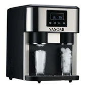 Yasomi Coolmaster ZBS15 3in1 Küp & Kırılmış Buz, Soğuk Su LCD Dokunmatik Inox Gövde 2l Tanklı Buz Makinesi - 1