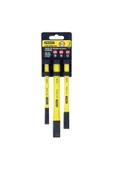 Stanley Sarı Yassı Keski Seti 10 12 16 mm 3 Parça St418298 - 2