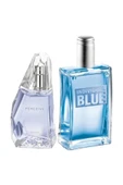 Perceive Edp 50ml Kadın Parfüm Ve Indıvıdual Blue Edt 100ml Erkek Parfüm Seti SET23458 - 1