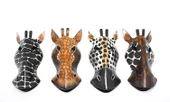 Ahşap Duvara Asmalı 20 Cm Zebra Maske 3Galıleo-4 - 1
