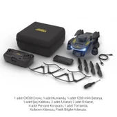 Corby Drones CX030 Skywalk Kablosuz Katlanabilir Hareketli Kamera 720p Smart Drone Siyah - 5