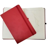 Kırmızı Renk Termo Deri Defter - 1