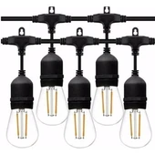 CATA CT-7069 IP65 Su Geçirmez Dış Mekan Sarmaşık Lamba 5 Metre 5 Duylu E27 Bahçe ve Teras Aydınlatma Kablosu thumbnail 1