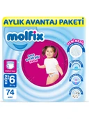 Molfix 6 Numara Extra Large 74'lü Külot Bez - 1